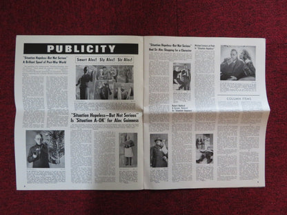 SITUATION HOPELESS - BUT NOT SERIOUS UNCUT PARAMOUNT FOLDED PRESS BOOK 1965 Rendezvous Cinema Movie posters