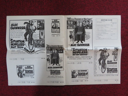 SITUATION HOPELESS - BUT NOT SERIOUS UNCUT PARAMOUNT FOLDED PRESS BOOK 1965 Rendezvous Cinema Movie posters