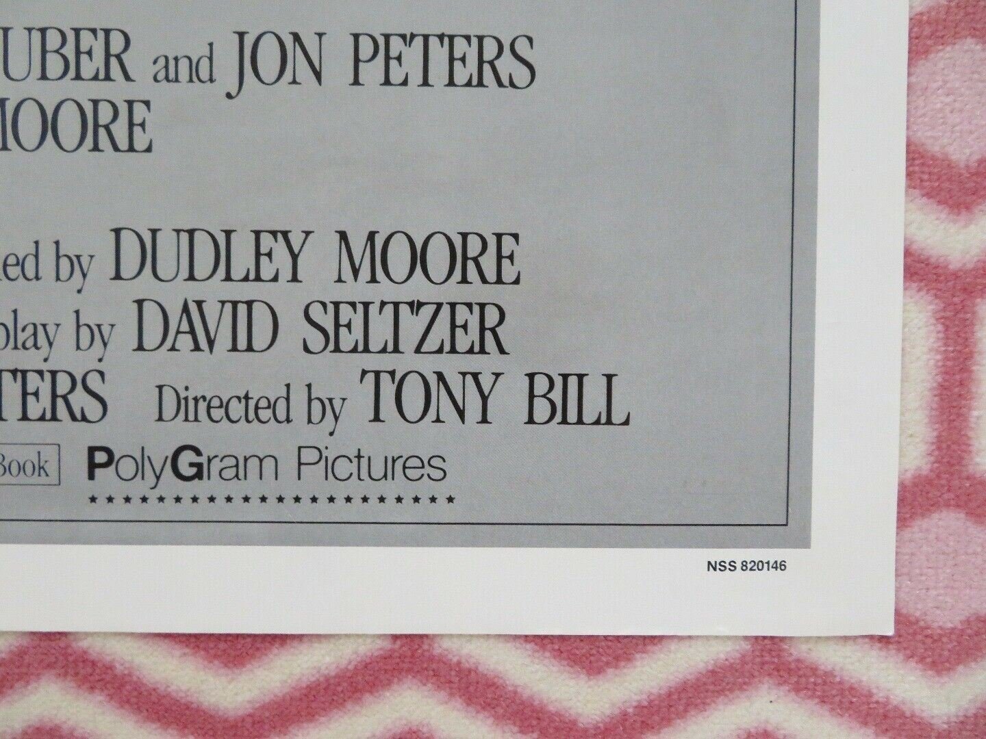 SIX WEEKS ONE SHEET POSTER FOLDED DUDLEY MOORE MARY TYLER MOORE 1982 Rendezvous Cinema Movie posters