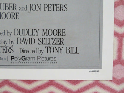 SIX WEEKS ONE SHEET POSTER FOLDED DUDLEY MOORE MARY TYLER MOORE 1982 Rendezvous Cinema Movie posters