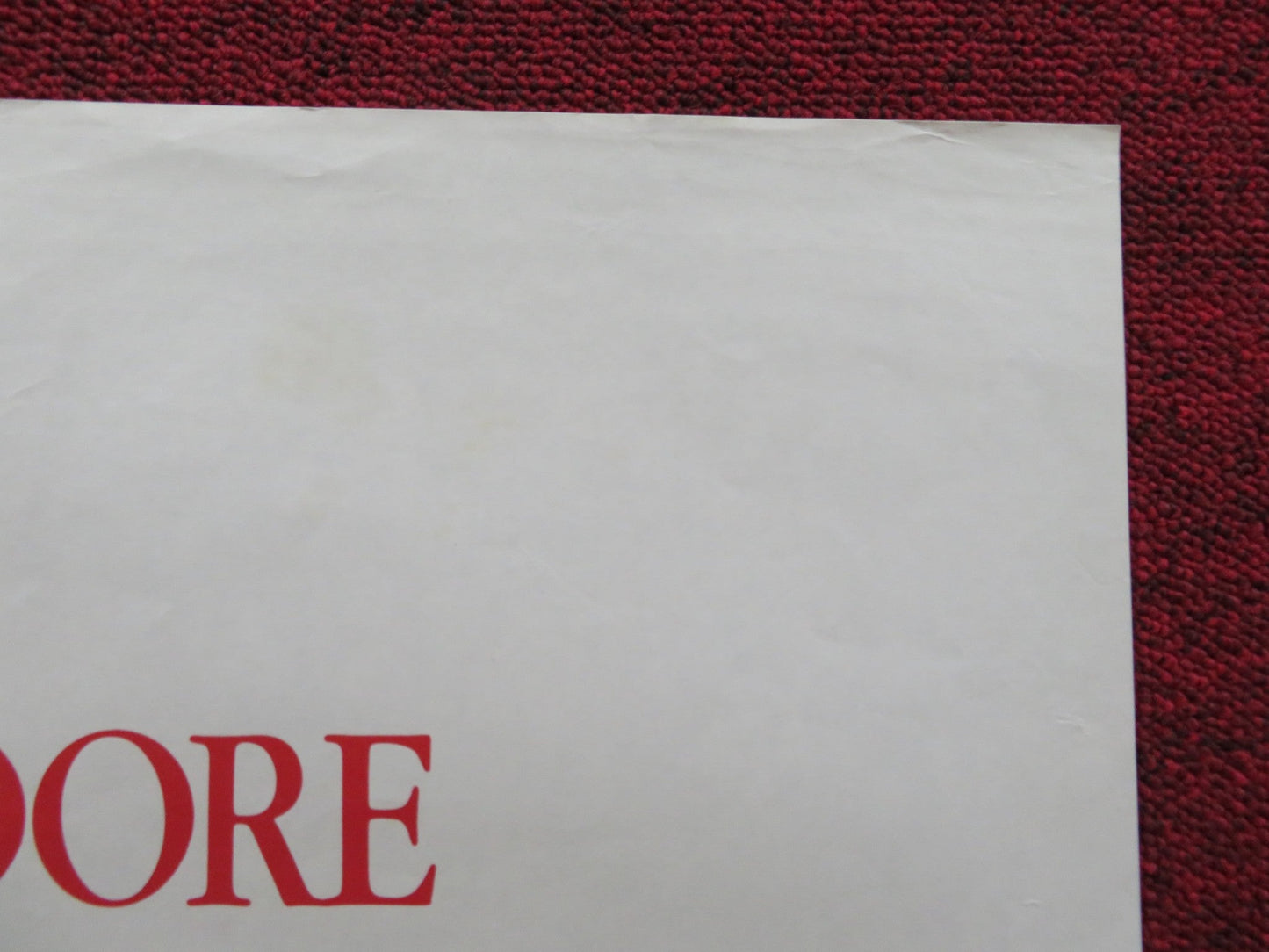 SIX WEEKS UK QUAD POSTER FOLDED DUDLEY MOORE MARY TYLER MOORE 1982 Rendezvous Cinema Movie posters