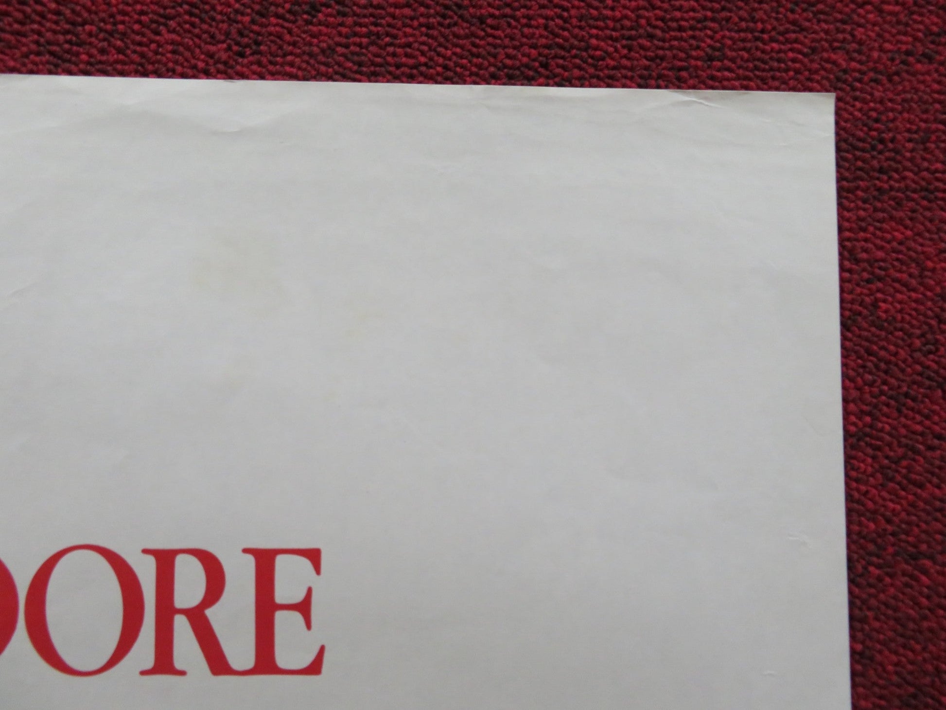 SIX WEEKS UK QUAD POSTER FOLDED DUDLEY MOORE MARY TYLER MOORE 1982 Rendezvous Cinema Movie posters