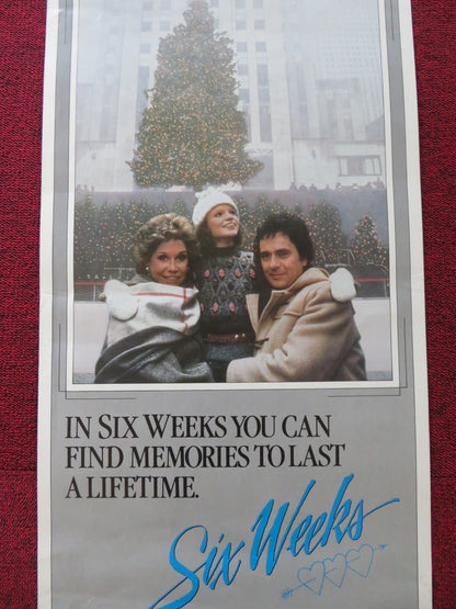 SIX WEEKS US INSERT (14"x 36") POSTER DUDLEY MOORE MARY TYLER MOORE 1982 Rendezvous Cinema Movie posters