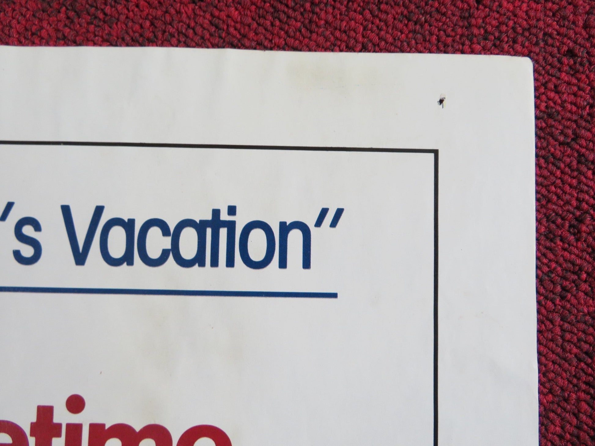 SIXTEEN CANDLES FOLDED US ONE SHEET POSTER MOLLY RINGWALD ANTHONY M. HALL 1984 Rendezvous Cinema Movie posters