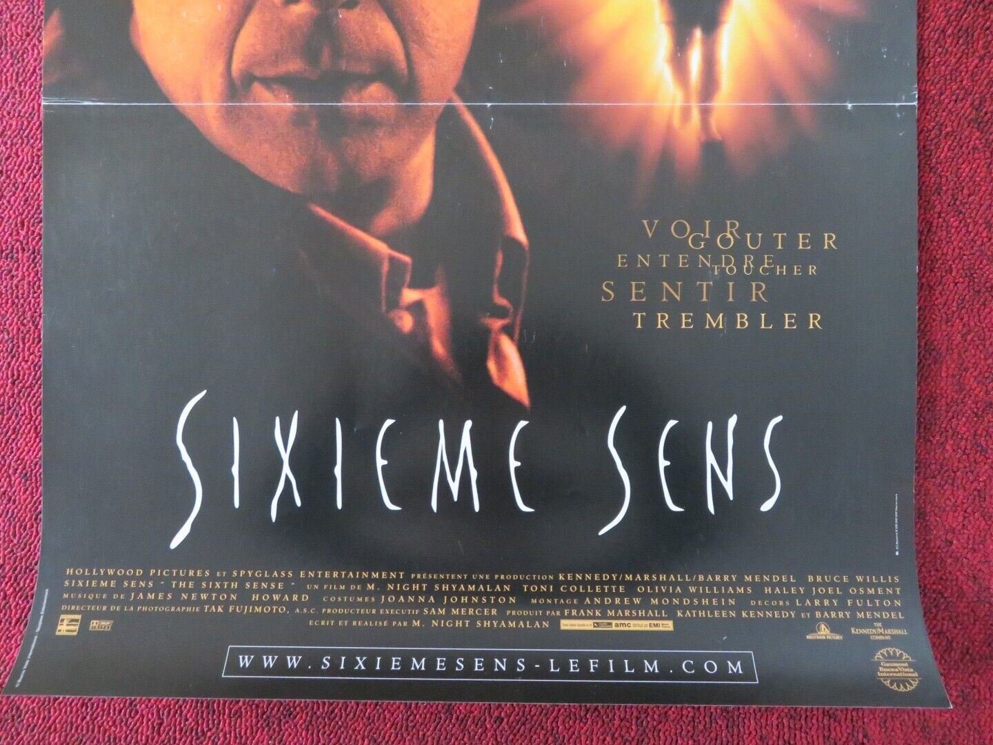 SIXTH SENSE FRENCH (15"x 21") POSTER BRUCE WILLIS TONI COLLETTE 1999 Movie posters