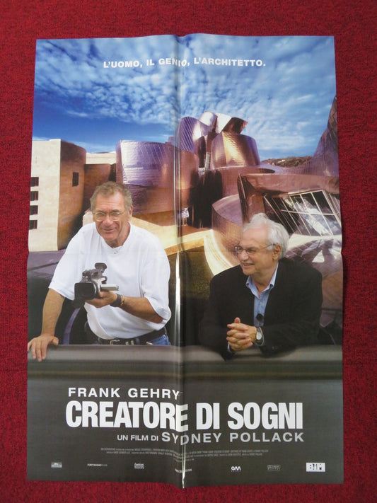 SKETCHES OF FRANK GEHRY ITALIAN FOGLIO POSTER SYDNEY POLLACK 2006 Rendezvous Cinema Movie posters