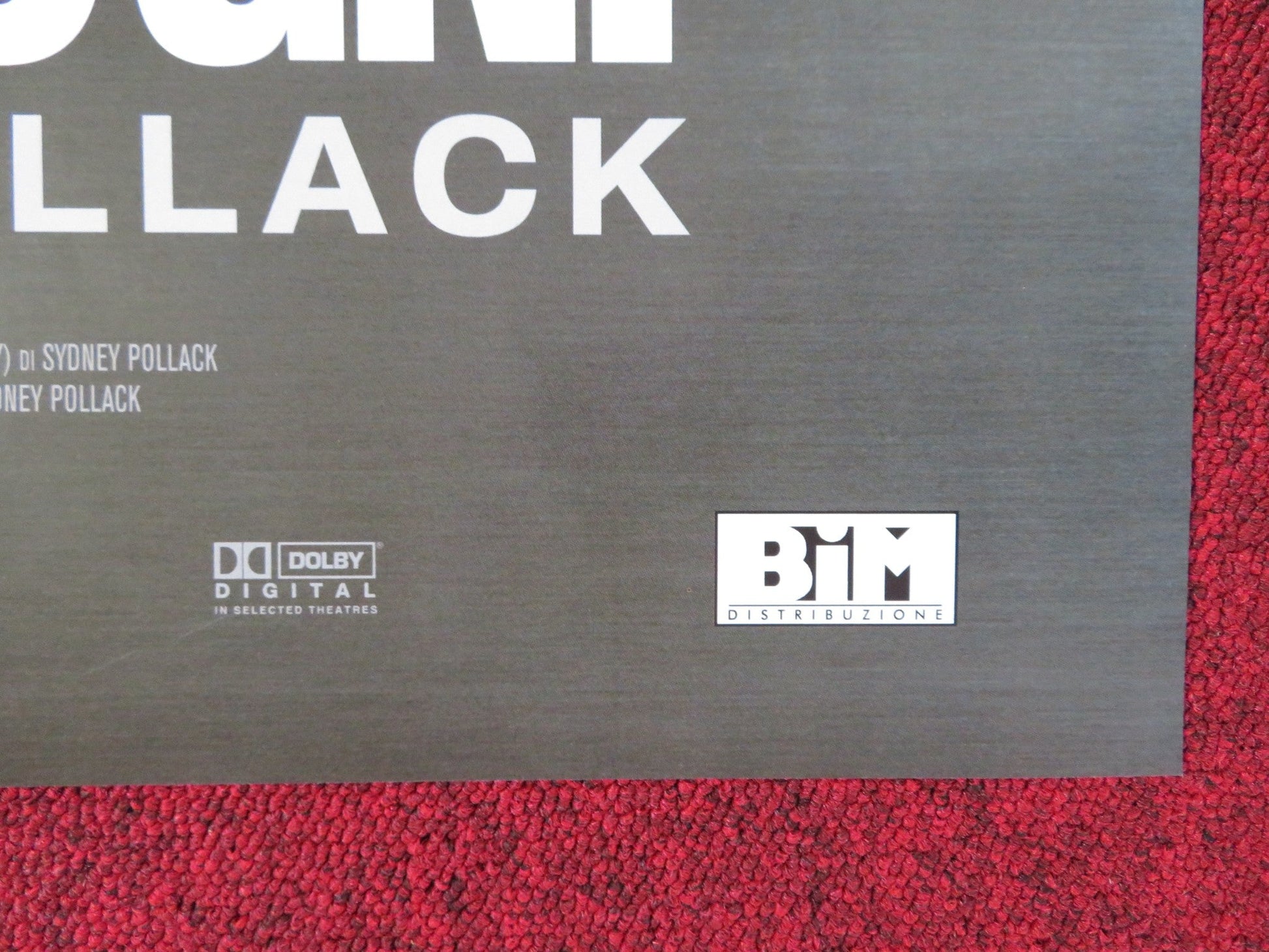 SKETCHES OF FRANK GEHRY ITALIAN FOGLIO POSTER SYDNEY POLLACK 2006 Rendezvous Cinema Movie posters