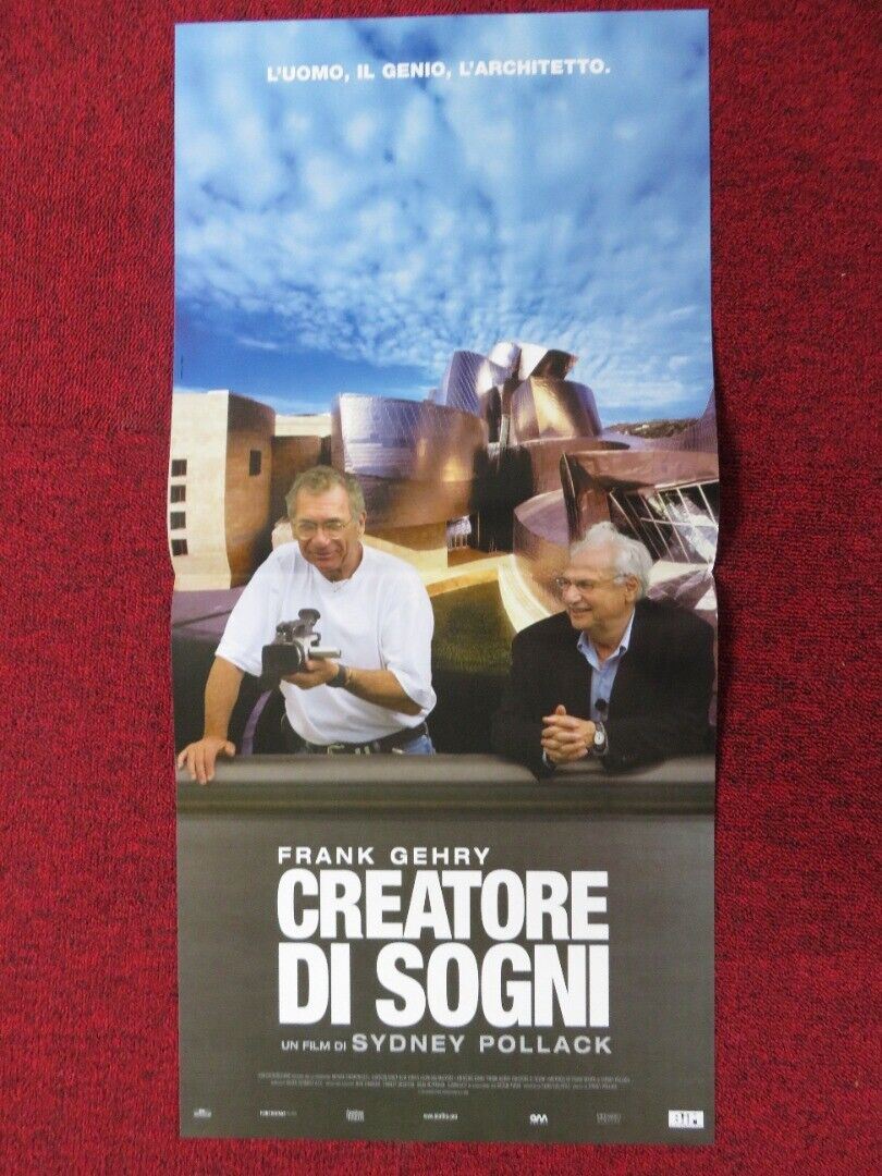 SKETCHES OF FRANK GEHRY ITALIAN LOCANDINA (27"x12.5") POSTER SYDNEY POLLACK 2006 - Rendezvous Cinema