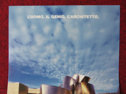 SKETCHES OF FRANK GEHRY ITALIAN LOCANDINA (27"x12.5") POSTER SYDNEY POLLACK 2006 - Rendezvous Cinema