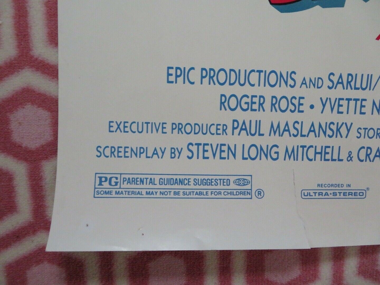 SKI PATROL US ONE SHEET POSTER ROGER ROSE YVETTE NIPAR 1990 - Rendezvous Cinema