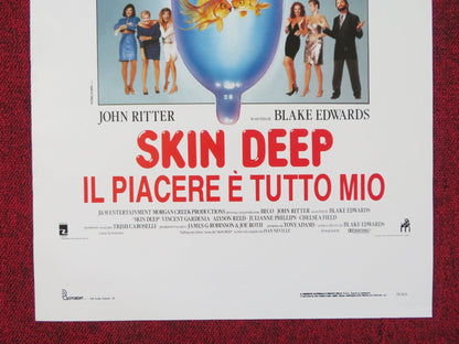 SKIN DEEP ITALIAN LOCANDINA POSTER JOHN RITTER VINCENT GARDENIA 1989 Rendezvous Cinema Movie posters
