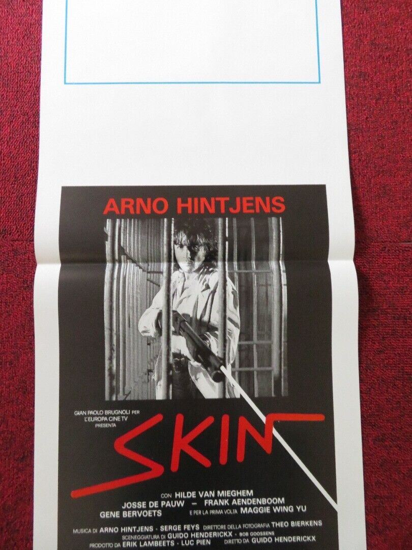 SKIN ITALIAN LOCANDINA (27.5"x12.5") POSTER ARNO HINTJENS 1987 Movie posters