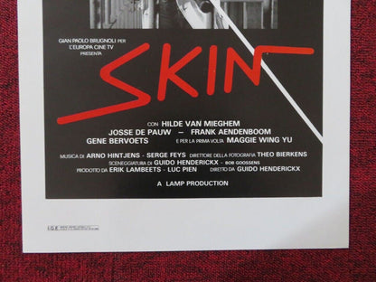 SKIN ITALIAN LOCANDINA (27.5"x12.5") POSTER ARNO HINTJENS 1987 Movie posters