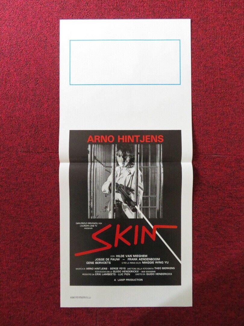 SKIN ITALIAN LOCANDINA (27.5"x12.5") POSTER ARNO HINTJENS 1987 Movie posters