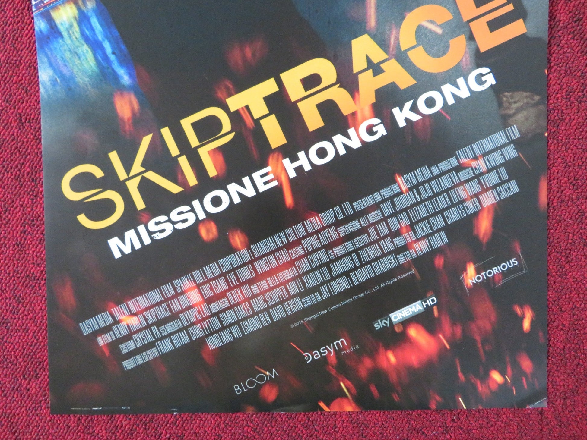 SKIPTRACE ITALIAN LOCANDINA POSTER JACKIE CHAN JOHNNY KNOXVILLE 2016 Rendezvous Cinema Movie posters