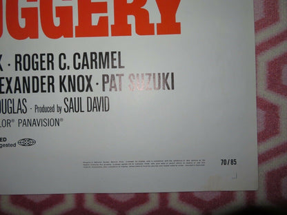 SKULLDUGGERY FOLDED US ONE SHEET POSTER BURT REYNOLDS SUSAN CLARK 1970 Movie posters