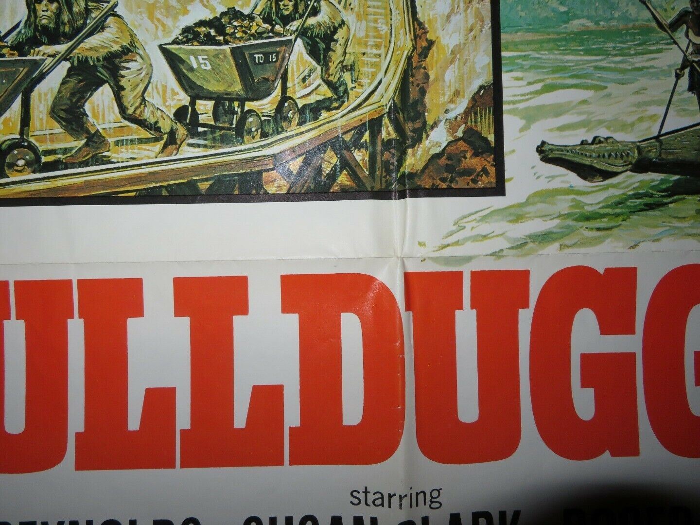 SKULLDUGGERY FOLDED US ONE SHEET POSTER BURT REYNOLDS SUSAN CLARK 1970 Movie posters