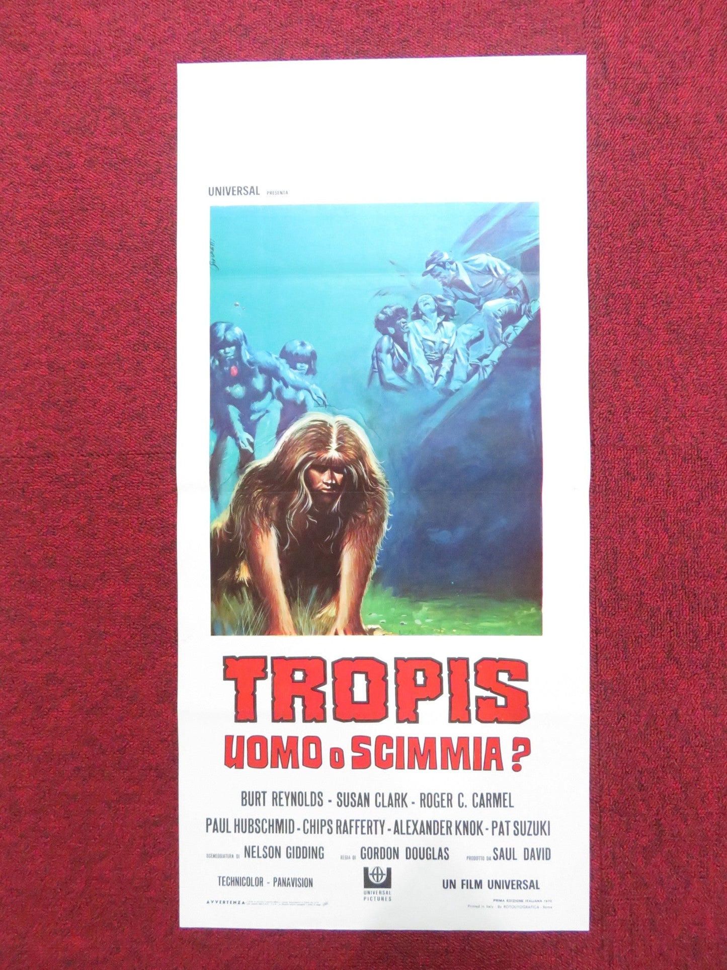 SKULLDUGGERY ITALIAN LOCANDINA POSTER BURT REYNOLDS SUSAN CLARK 1970 Rendezvous Cinema Movie posters