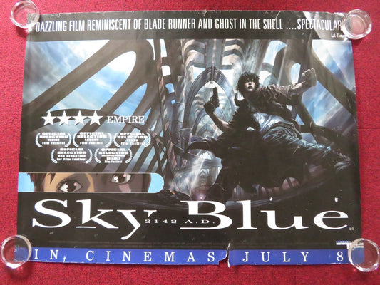 SKY BLUE UK QUAD ROLLED POSTER ANDREW ABLESON CATHY CAVADINI 2003 Rendezvous Cinema Movie posters
