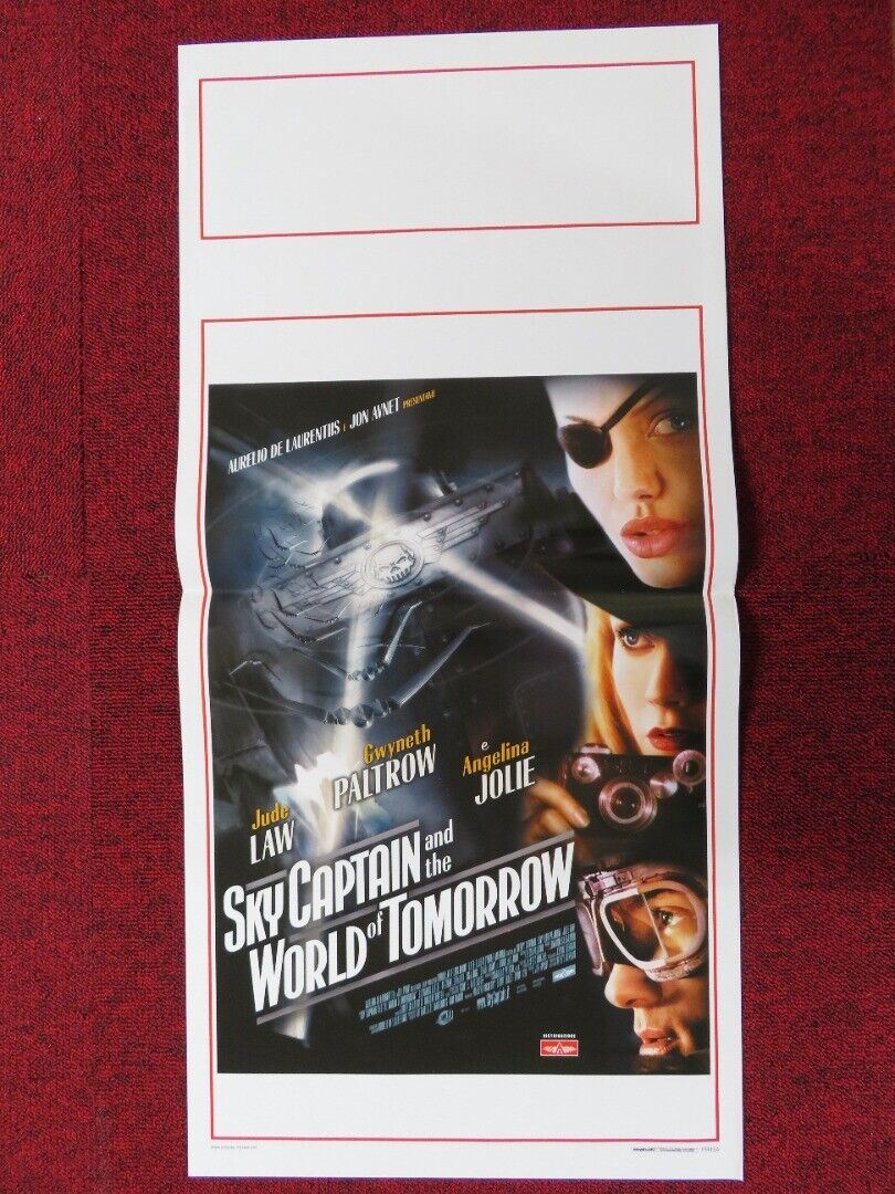 SKY CAPTAIN AND THE WORLD OF TOMORROW ITALIAN LOCANDINA (27.5"x13") POSTER 2004 Movie posters
