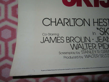 SKYJACKED 30"x 40" ON CARD ROLLED POSTER CHARLTON HESTON YVETTE MIMIEUX 1972 Movie posters