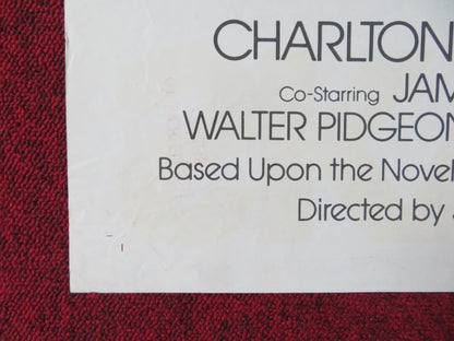 SKYJACKED FOLDED US ONE SHEET POSTER CHARLTON HESTON YVETTE MIMIEUX 1972 Rendezvous Cinema Movie posters