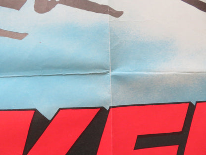 SKYJACKED UK QUAD POSTER FOLDED CHARLTON HESTON YVETTE MIMIEUX 1975 Rendezvous Cinema Movie posters