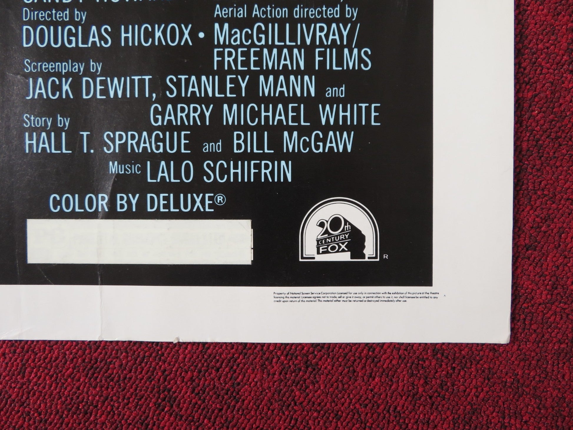 SKYRIDERS US HALF SHEET (22"x 28") POSTER JAMES COBURN ROBERT CULP 1976 Rendezvous Cinema Movie posters