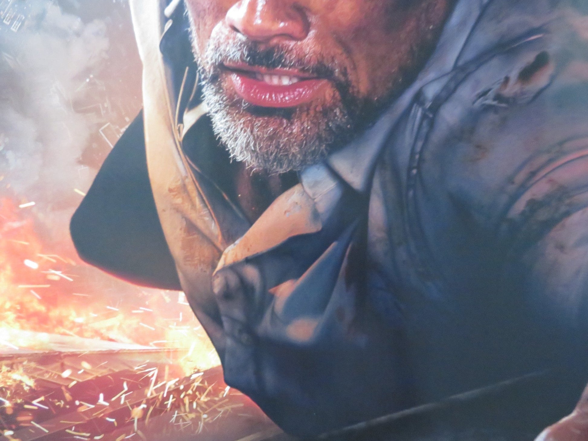 SKYSCRAPER UK QUAD ROLLED POSTER DWAYNE JOHNSON NEVE CAMPBELL 2018 Rendezvous Cinema Movie posters