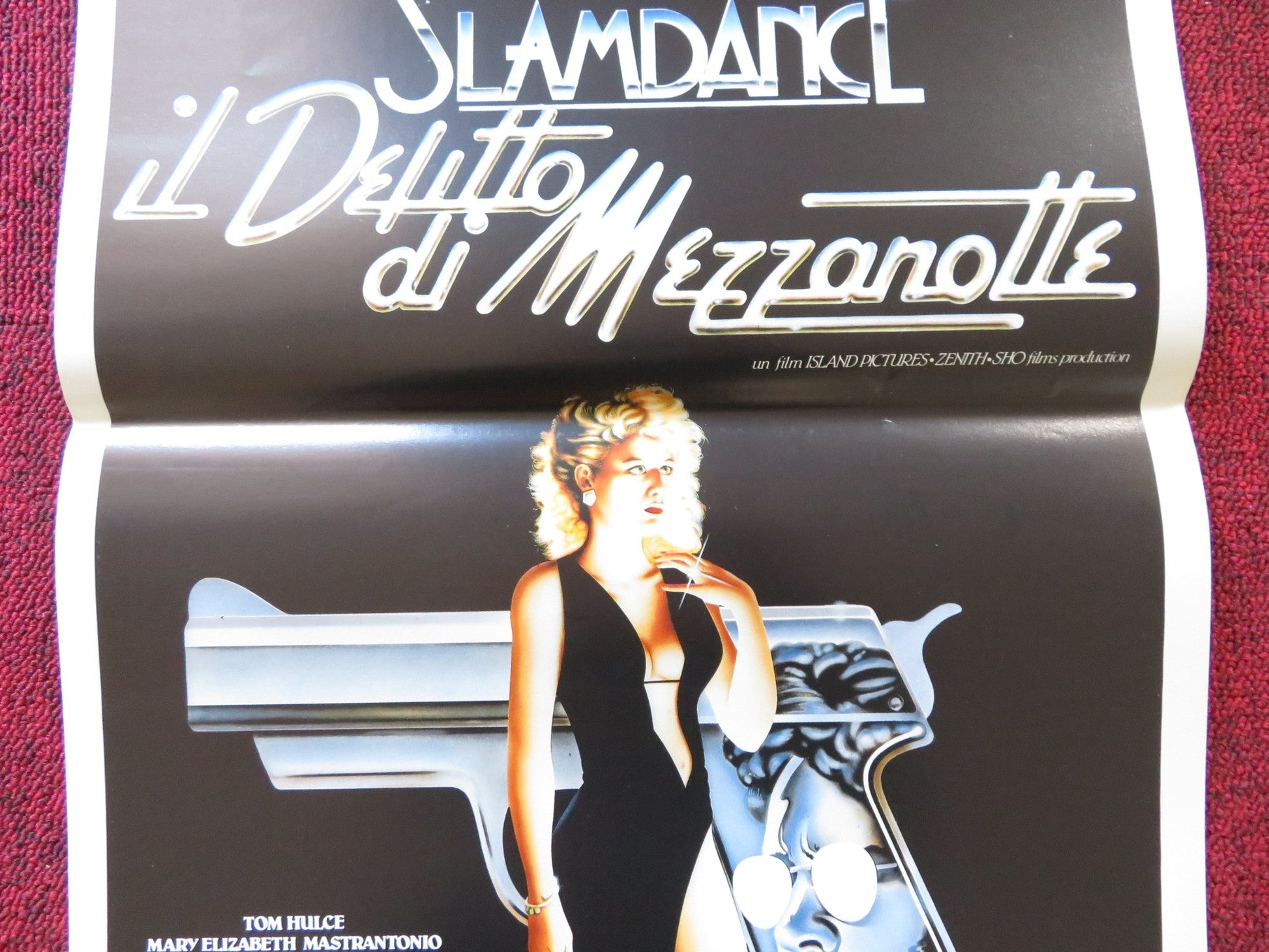 SLAMDANCE ITALIAN LOCANDINA POSTER TOM HULCE MARY ELIZABETH MASTRANTONIO 1987 Rendezvous Cinema Movie posters