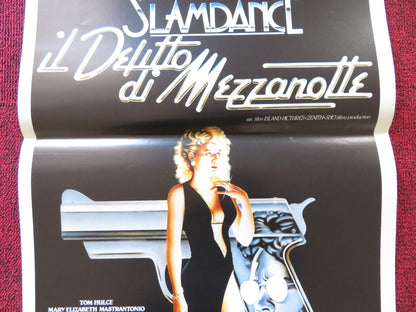 SLAMDANCE ITALIAN LOCANDINA POSTER TOM HULCE MARY ELIZABETH MASTRANTONIO 1987 Rendezvous Cinema Movie posters