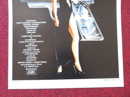 SLAMDANCE ITALIAN LOCANDINA POSTER TOM HULCE MARY ELIZABETH MASTRANTONIO 1987 Rendezvous Cinema Movie posters