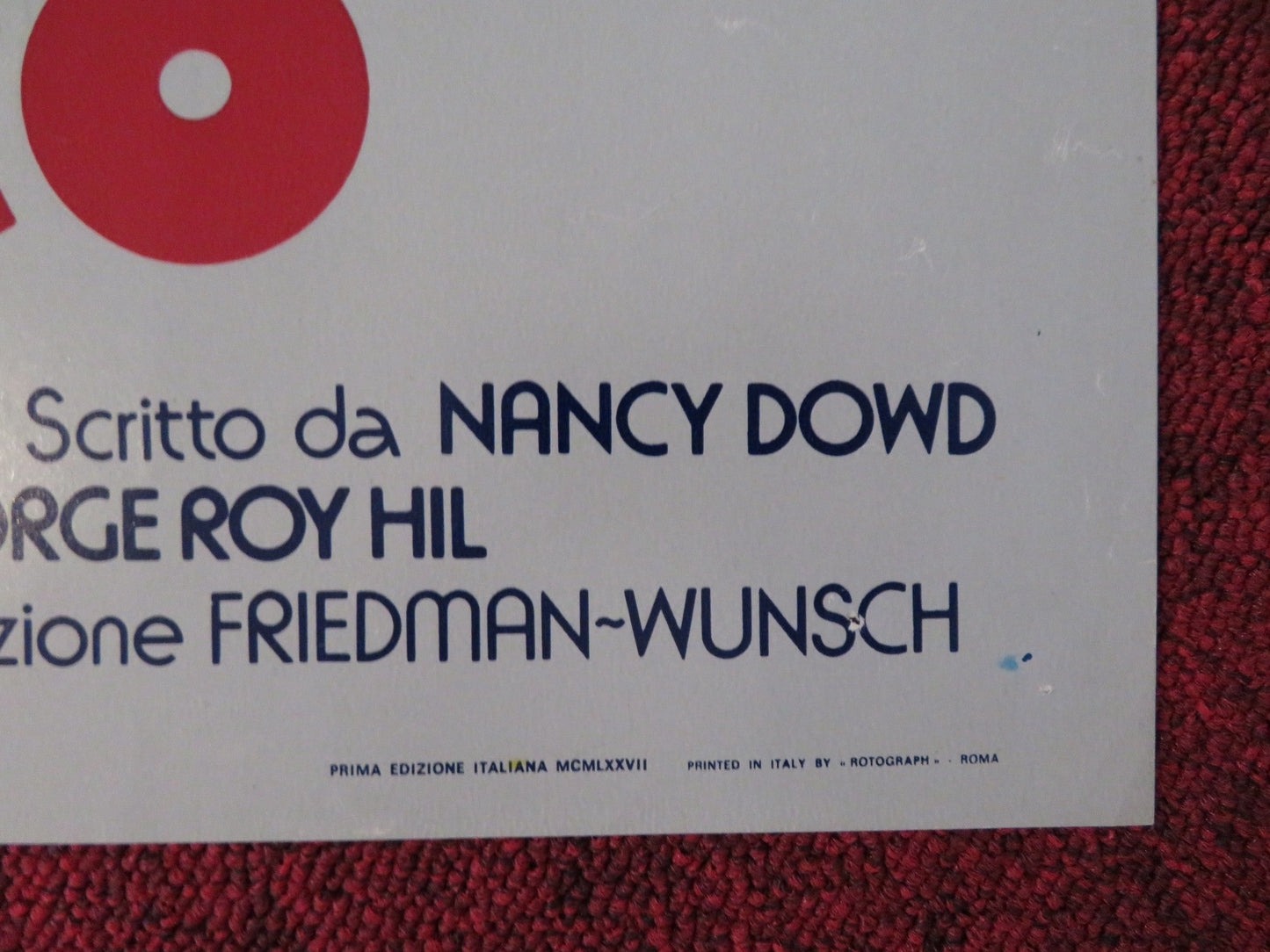 SLAP SHOT - A ITALIAN FOTOBUSTA POSTER PAUL NEWMAN MICHAEL ONTKEAN 1977 Rendezvous Cinema Movie posters