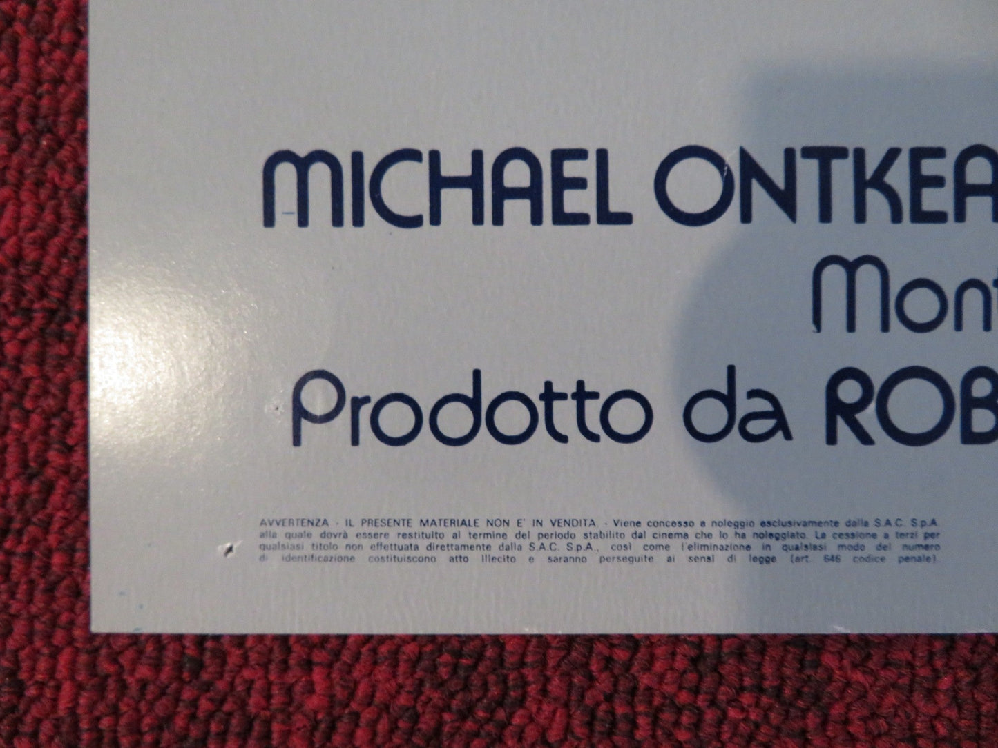 SLAP SHOT - A ITALIAN FOTOBUSTA POSTER PAUL NEWMAN MICHAEL ONTKEAN 1977 Rendezvous Cinema Movie posters