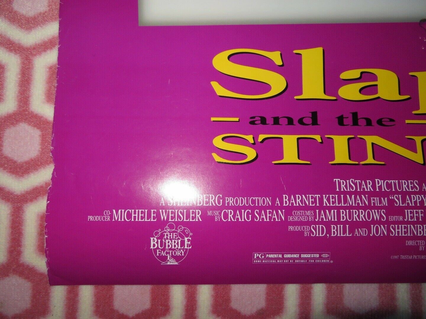 SLAPPY AND THE STINKERS US ONE SHEET ROLLED POSTER B.D.WONG BRONSON Movie posters