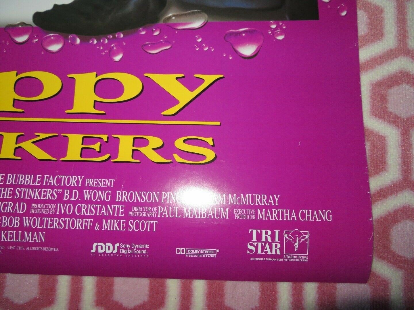 SLAPPY AND THE STINKERS US ONE SHEET ROLLED POSTER B.D.WONG BRONSON Movie posters