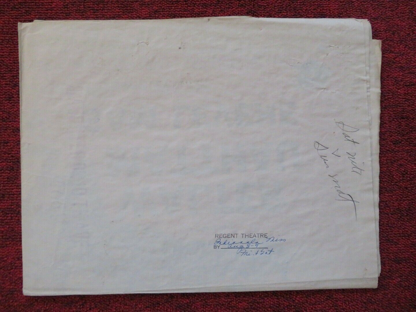 SLAUGHTER ON 10TH AVE. FOLDED US ONE SHEET POSTER RICHARD EGAN 1957 Movie posters