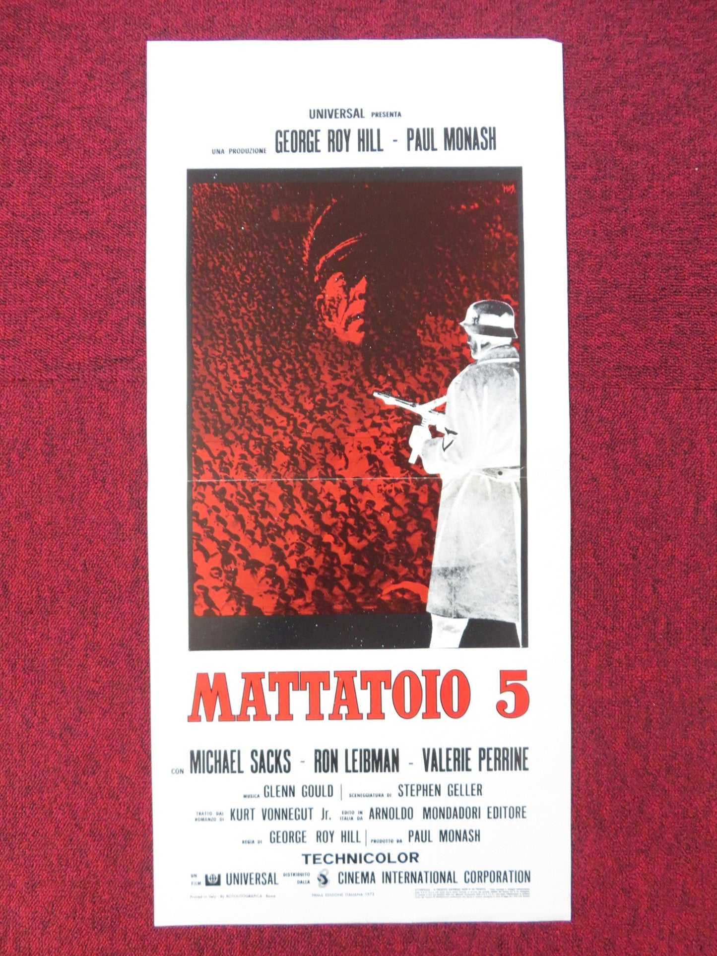 SLAUGHTERHOUSE FIVE ITALIAN LOCANDINA POSTER MICHAEL SACKS RON LEIBMAN 1982 Rendezvous Cinema Movie posters