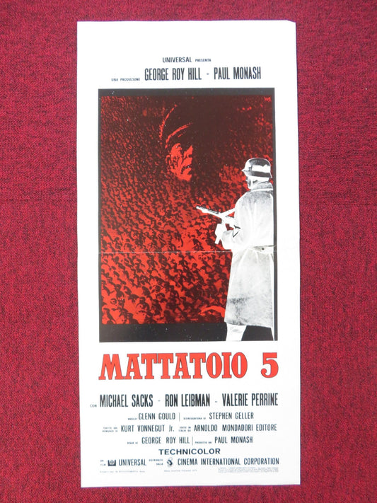 SLAUGHTERHOUSE FIVE ITALIAN LOCANDINA POSTER MICHAEL SACKS RON LEIBMAN 1982 Rendezvous Cinema Movie posters