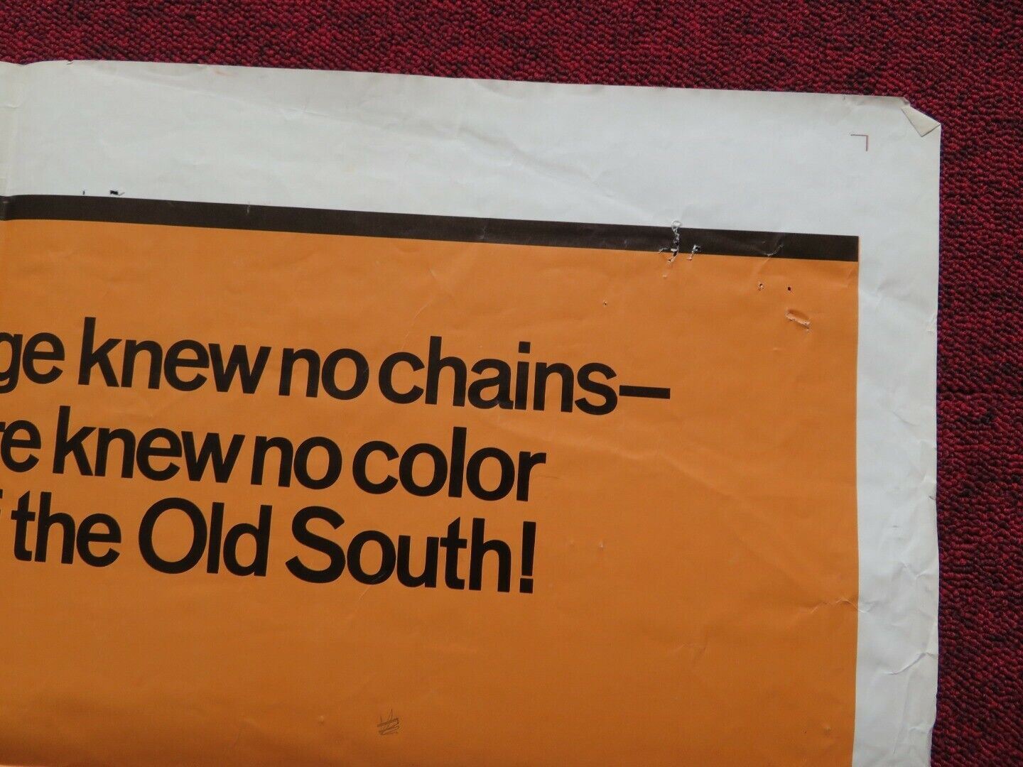SLAVES FOLDED US ONE SHEET POSTER STEPHEN BOYD DIONNE WARWICK 1969 - Rendezvous Cinema