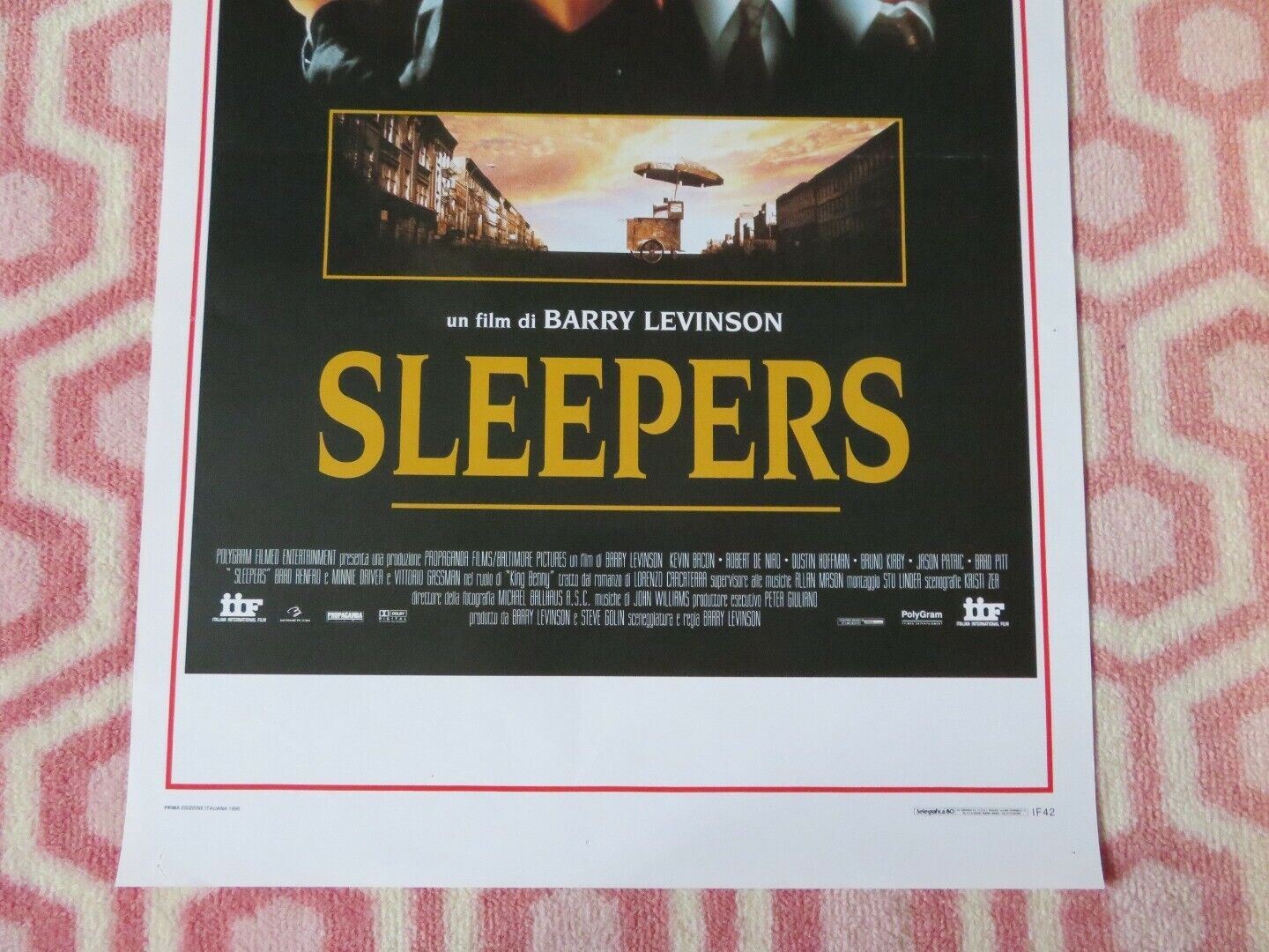 SLEEPERS ITALIAN LOCANDINA (27.5"x13") POSTER KEVIN BACON BRAD PITT 1996 Movie posters
