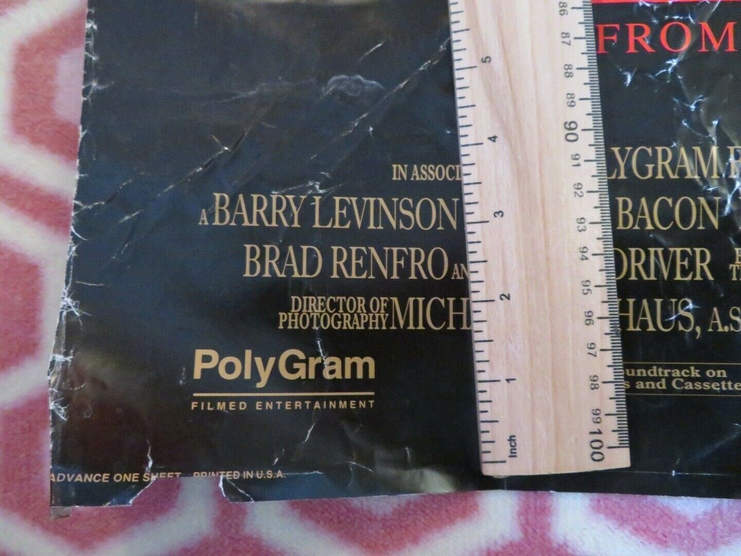 SLEEPERS US ONE SHEET ROLLED POSTER BACON DENIRO HOFFMAN PITT 1972 Rendezvous Cinema Movie posters