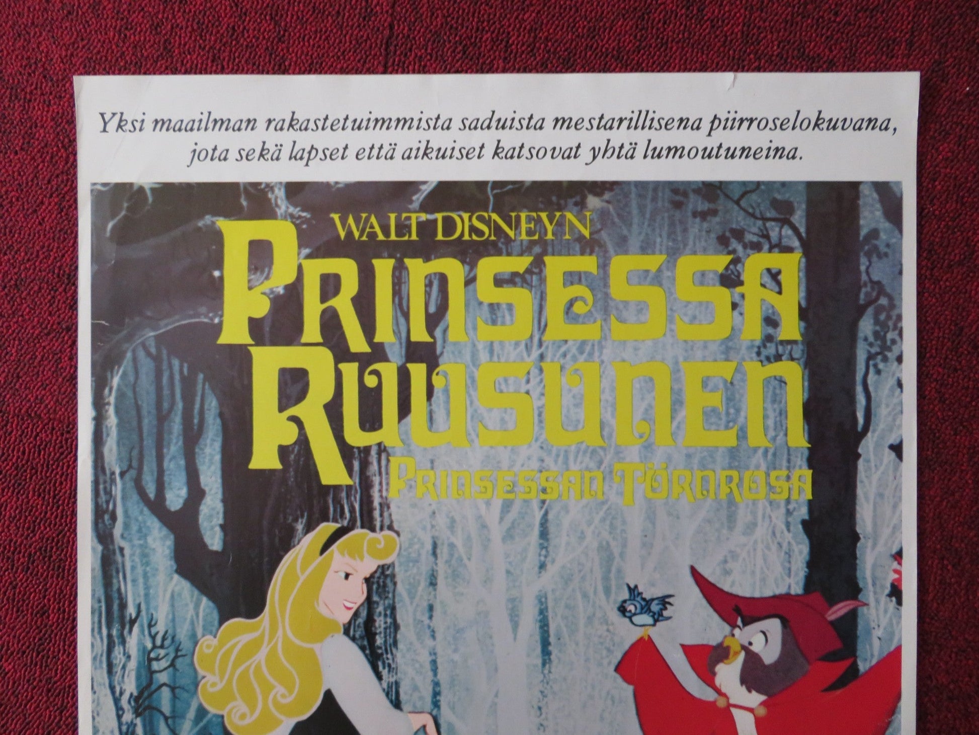 SLEEPING BEAUTY / PRINSESSA RUUSUNEN FINLAND POSTER DISNEY MARY COSTA 1959 Rendezvous Cinema Movie posters