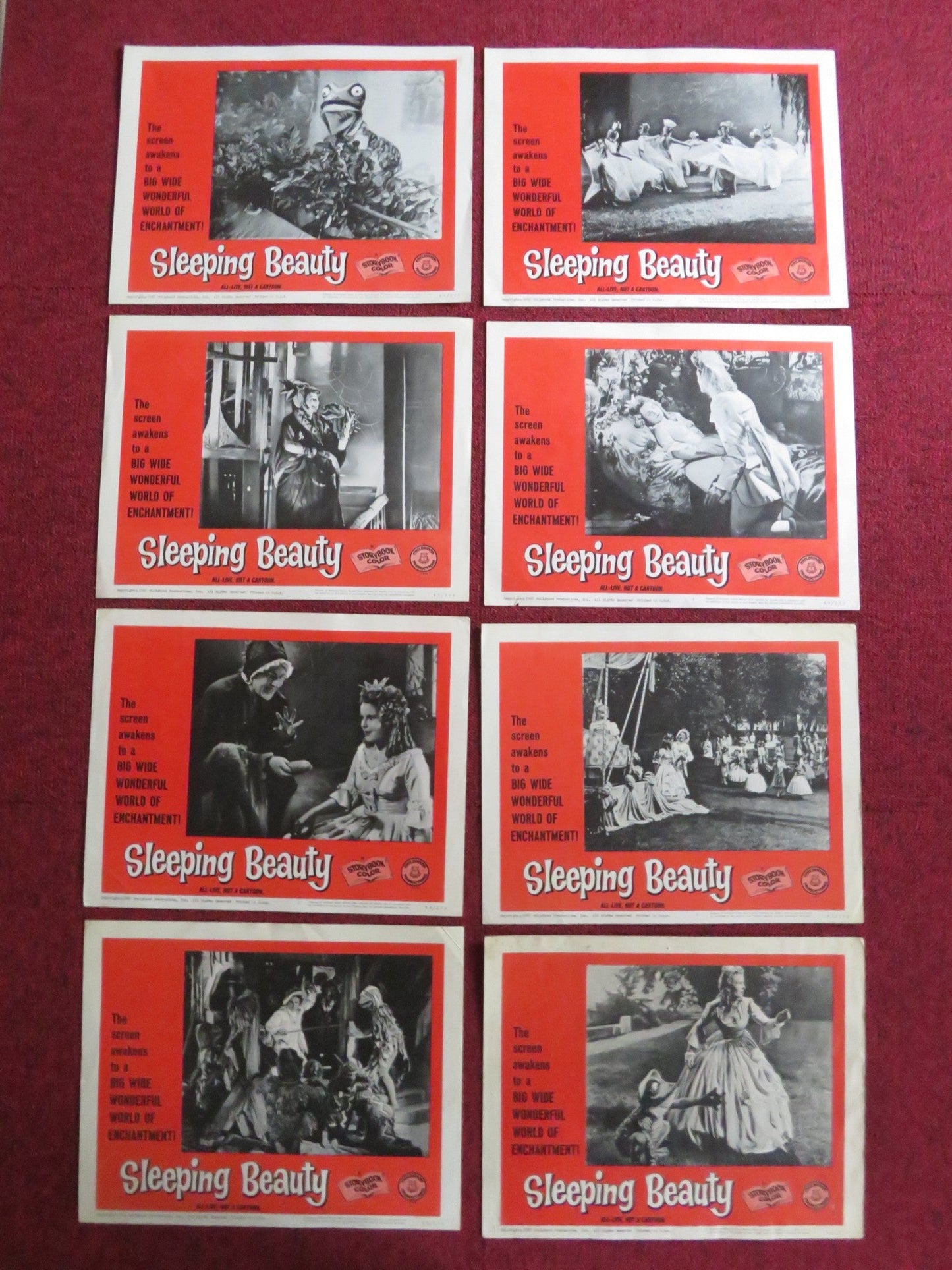 SLEEPING BEAUTY US LOBBY CARD SET KARIN HARDT FRITZ GENSCHOW 1965 Rendezvous Cinema Movie posters