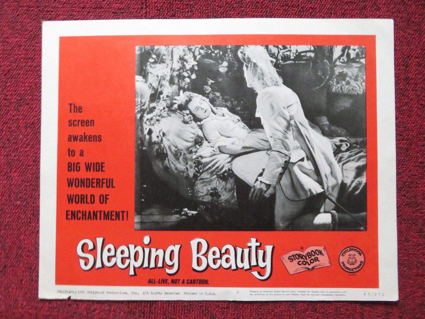SLEEPING BEAUTY US LOBBY CARD SET KARIN HARDT FRITZ GENSCHOW 1965 Rendezvous Cinema Movie posters