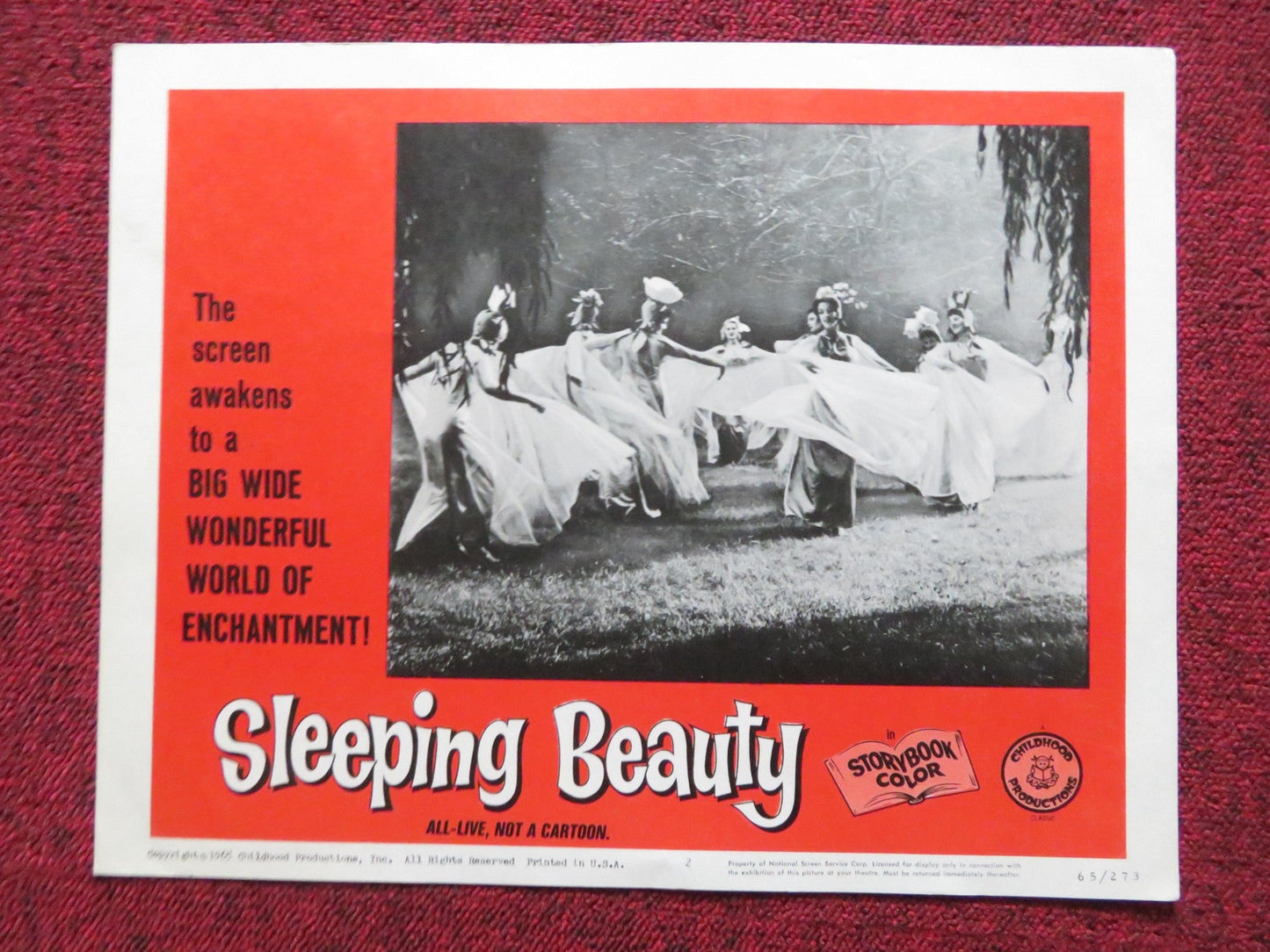 SLEEPING BEAUTY US LOBBY CARD SET KARIN HARDT FRITZ GENSCHOW 1965 Rendezvous Cinema Movie posters