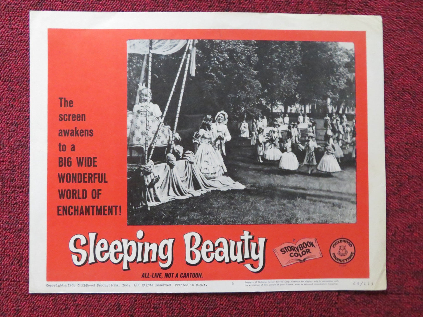 SLEEPING BEAUTY US LOBBY CARD SET KARIN HARDT FRITZ GENSCHOW 1965 Rendezvous Cinema Movie posters