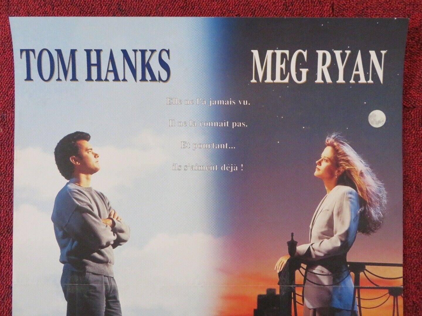 SLEEPLESS IN SEATTLE FRENCH (15"x 21") POSTER MEG RYAN TOM HANKS 1993 Movie posters