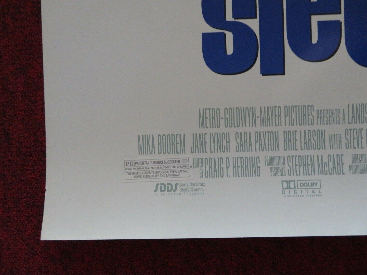 SLEEPOVER US ONE SHEET ROLLED POSTER ALEXA VEGA MIKA BOOREM 2004 Movie posters