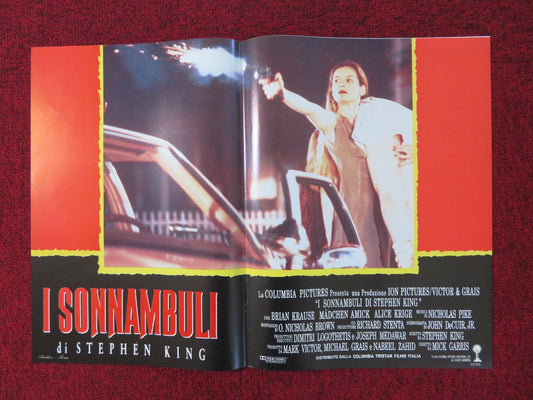 SLEEPWALKERS - A ITALIAN FOTOBUSTA POSTER STEPHEN KING BRIAN KRAUSE 1992 Rendezvous Cinema Movie posters